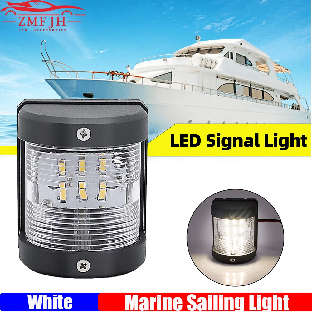 Luz de Navegación para Barco/Yate de 12V 24V, Lámpara LED para Veleros, Luz Marina para Embarcaciones, Iluminación para Yates, Luces LED Blancas