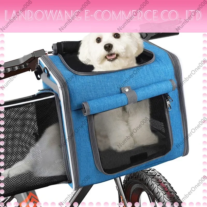 Expandable Backpack Cat Carrier Portable Outdoor Bag for Small Cats Dogs Bicycle Cycling