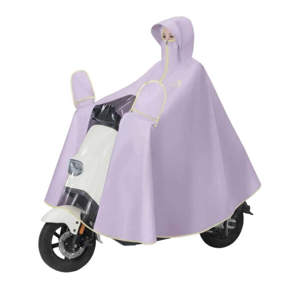 

Waterproof Motorcycle Raincoat Full Coverage Thickened Electric Vehicle Raincoat Breathable High Neck Universal Raincoat