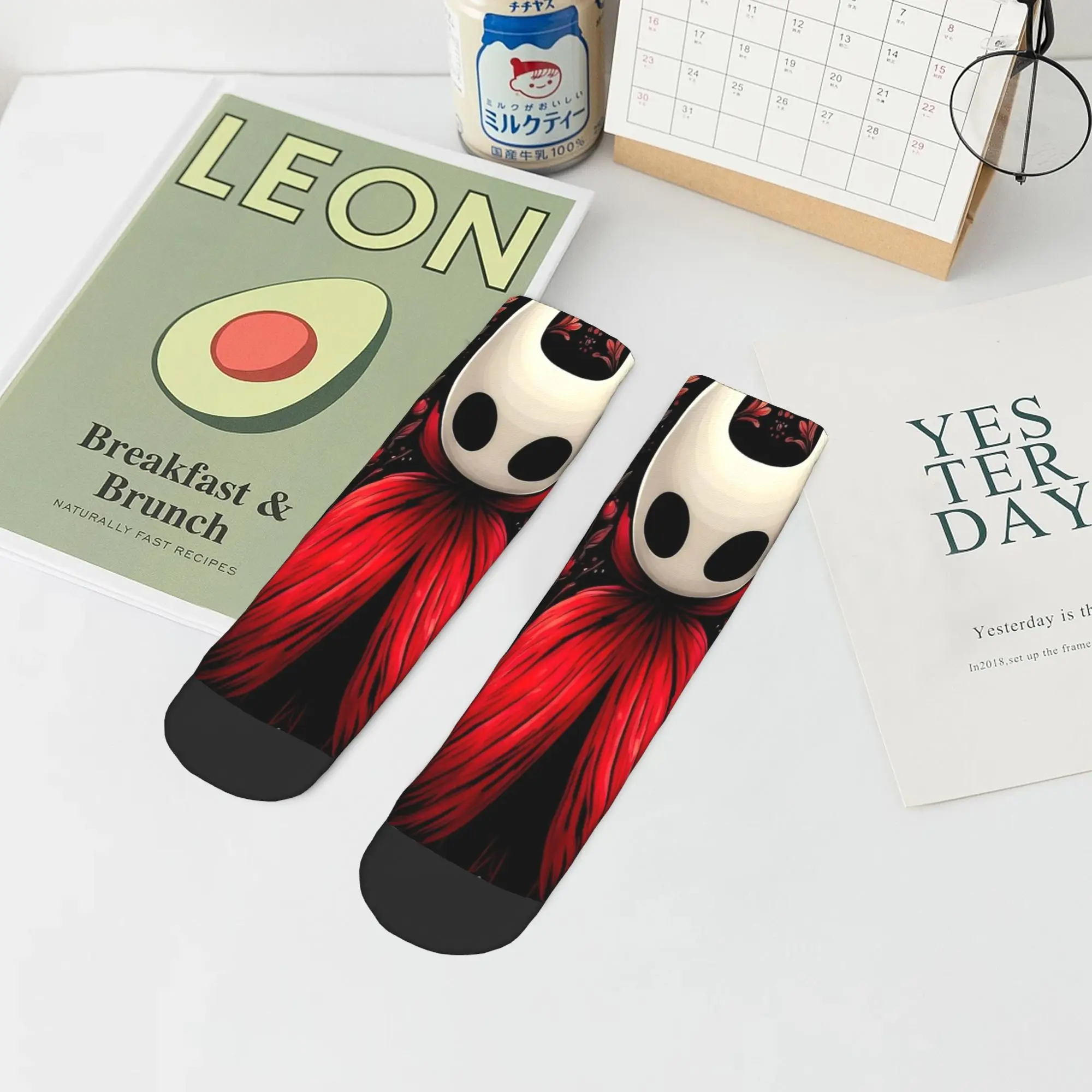 Полые рыцарские носки до щиколотки в маске, модные повседневные носки с принтом, летние нескользящие качественные мягкие носки для скалолазания для мужчин