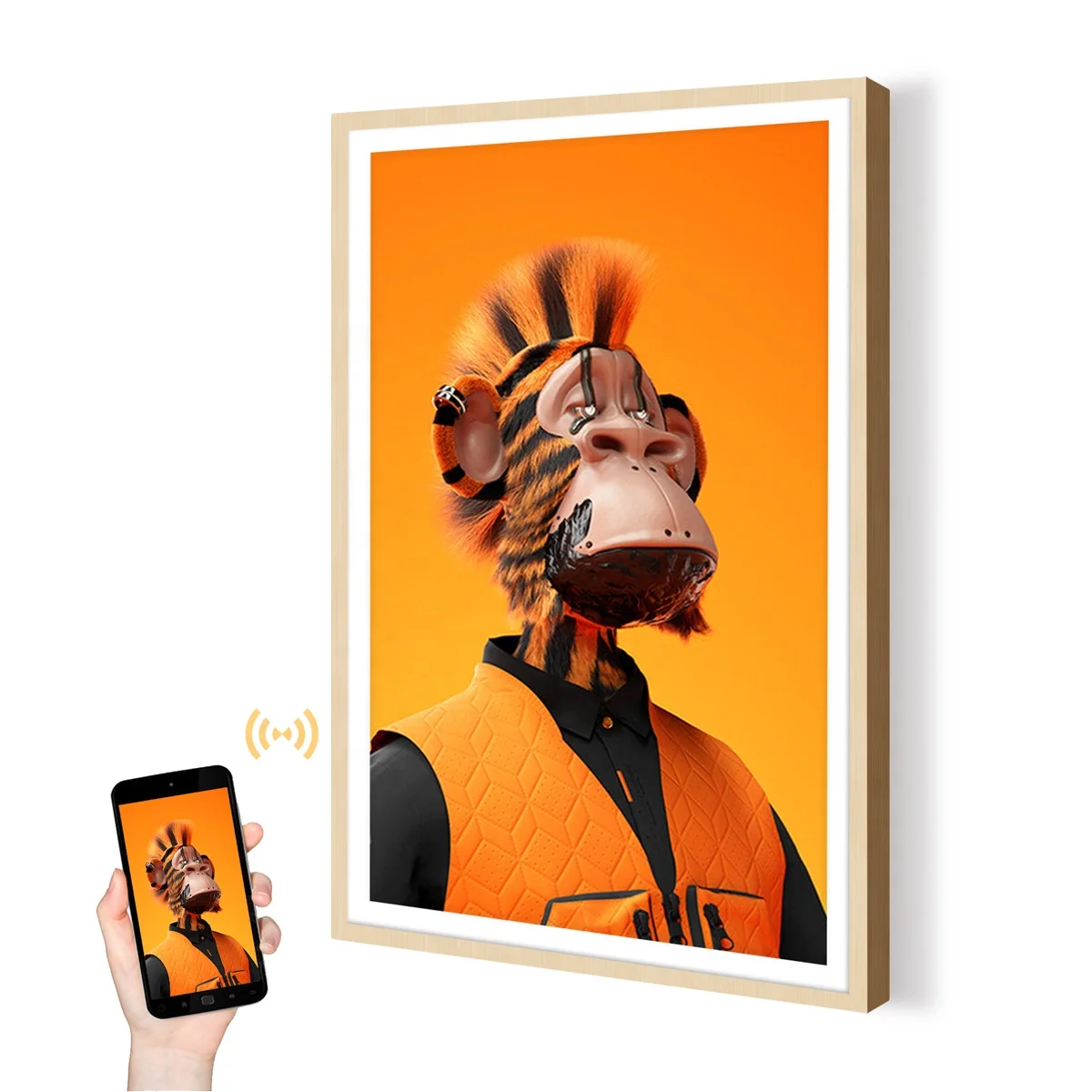 Large Size Art Screen Picture Art NFT 4K Video Display Gallery Wifi Wallet Crypto Android LCD Digital Photo Frame