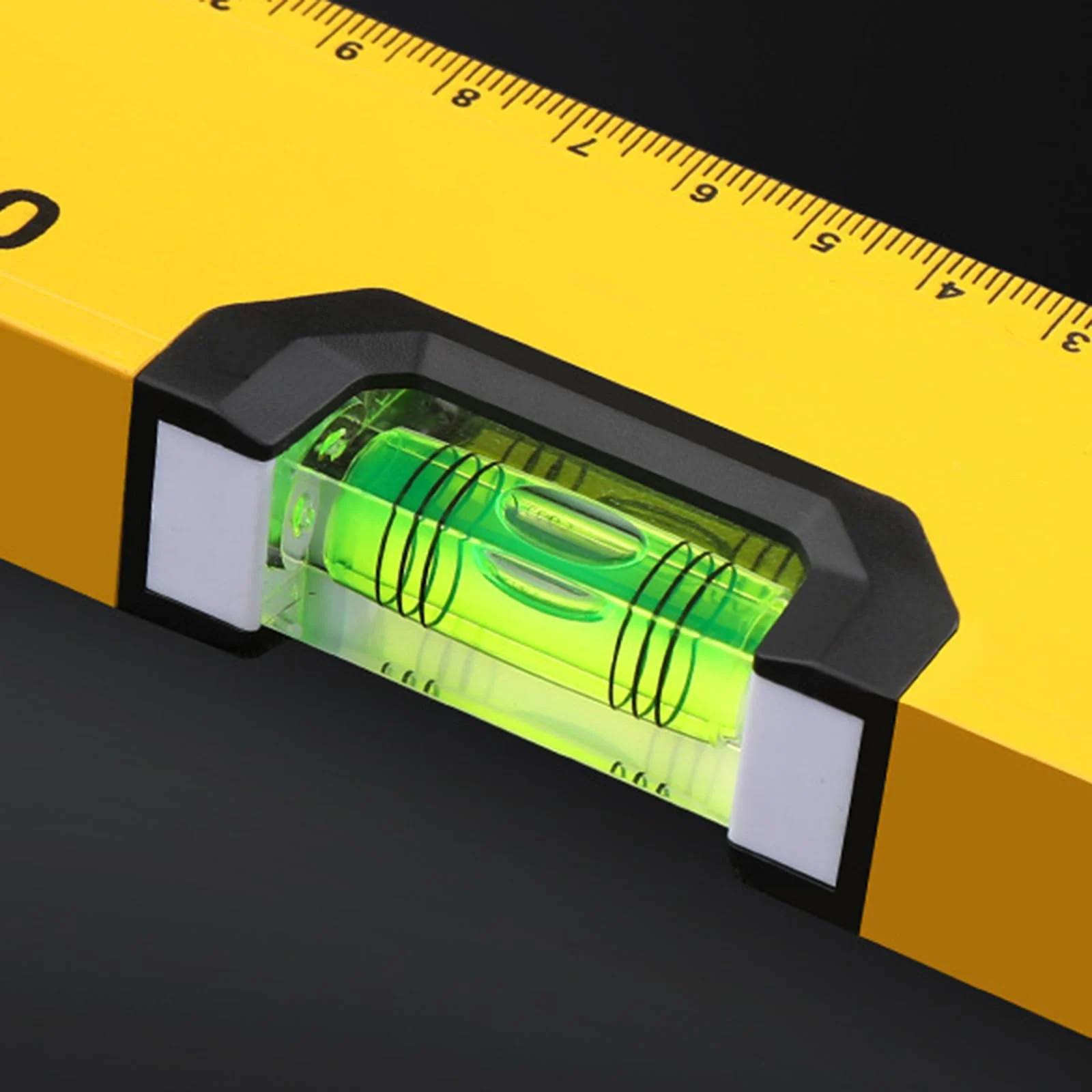 Fluorescent Bubble Equipped Aluminum Level for Reliable Readings Under Variable Lighting and Working Conditions