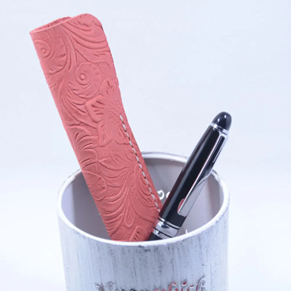 

Pen Pouch Bag Cowhide Set Fountain Multifunctional Case Single Pencil Cases for Adults
