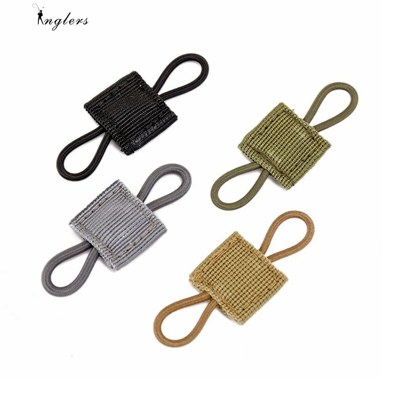 Tactical MOLLE Elastic Molle Ribbon Buckle Tactical Binding Retainer for Antenna Stick Pipe Elastic Rope Webbing Buckle