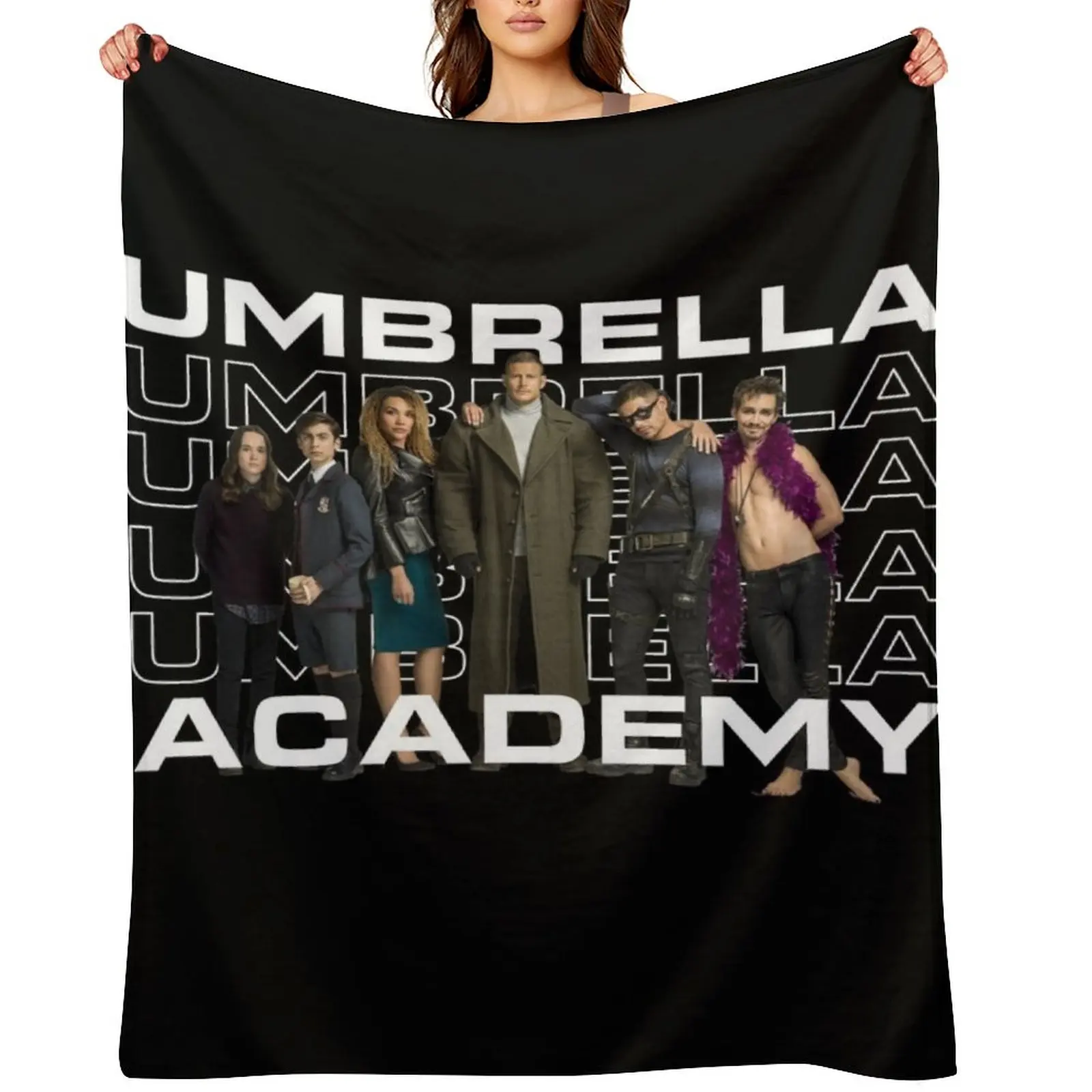 The umbrella academy Throw Blanket Blankets Sofas Of Decoration Giant Sofa Softest Polar Blankets
