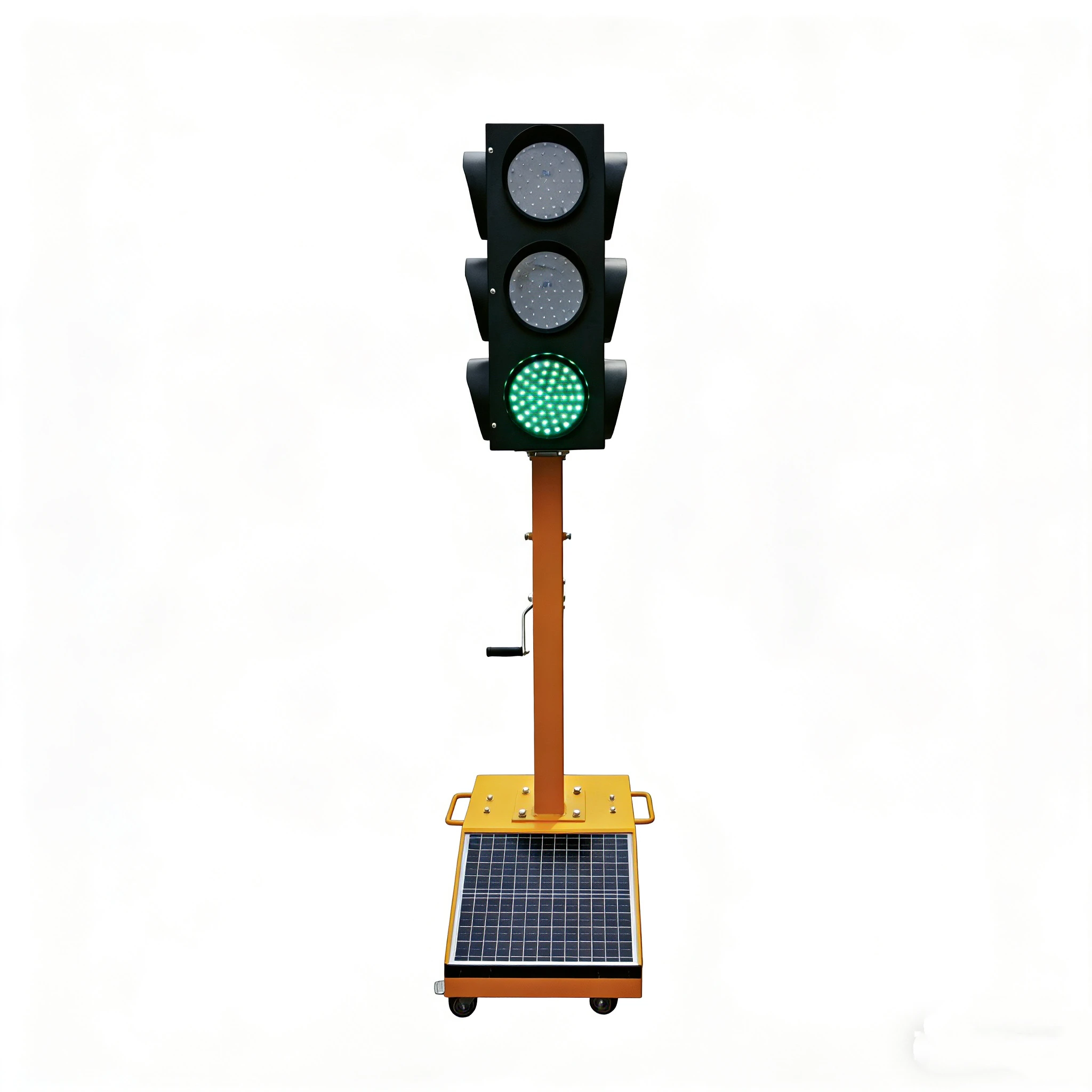 Yellow Red Green and Countdown Arrows 200mm 300mm 400mm  Solar Powered Portable LED Traffic Light