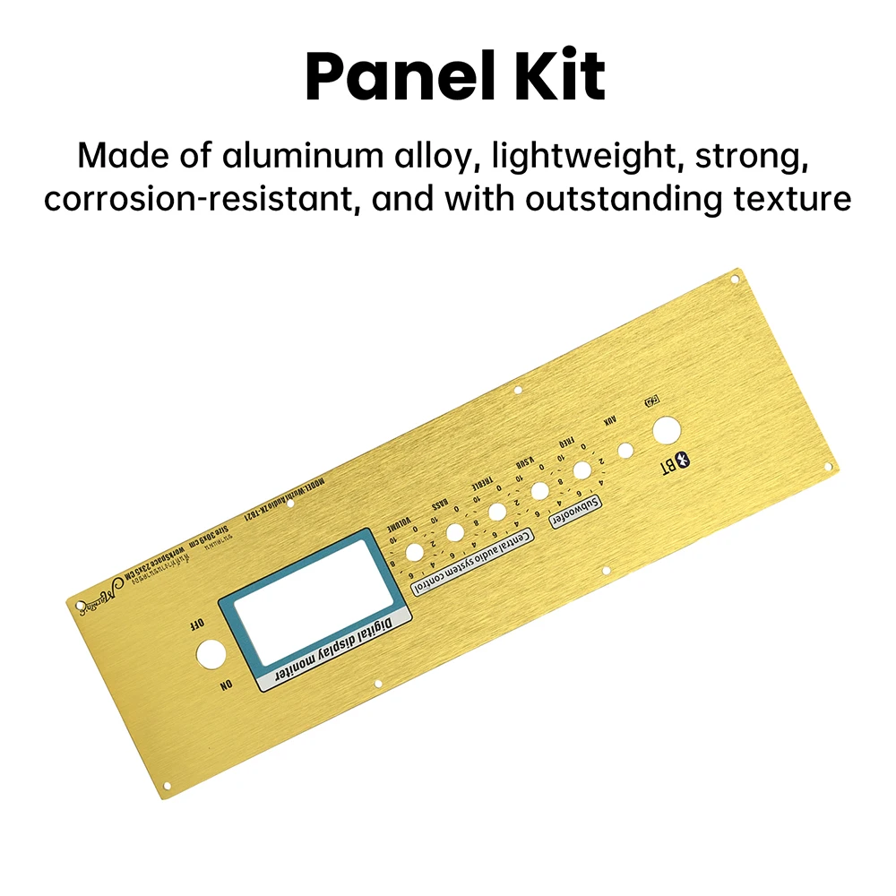 ZK-TB21 مجموعة لوحة مضخم صوت بلوتوث مع التحكم في مستوى الصوت، اللوحة الأمامية الرقمية من سبائك الألومنيوم، مجموعة مضخم الطاقة الإلكترونية ذاتية الصنع #6