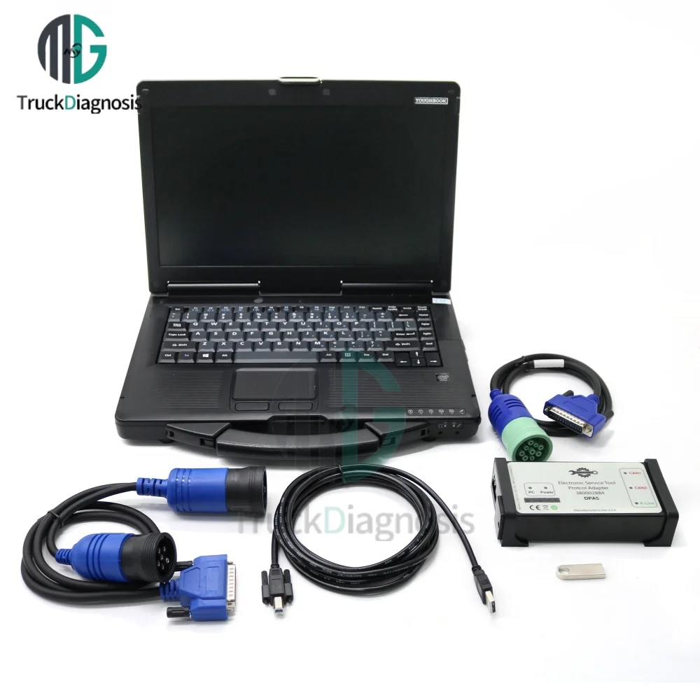 Ferramenta de Diagnóstico de Injetores para CNH V9.11 DPA5, Scanner Pesado, Ferramenta de Diagnóstico de Injetores 380002884 Compatível com New Holland