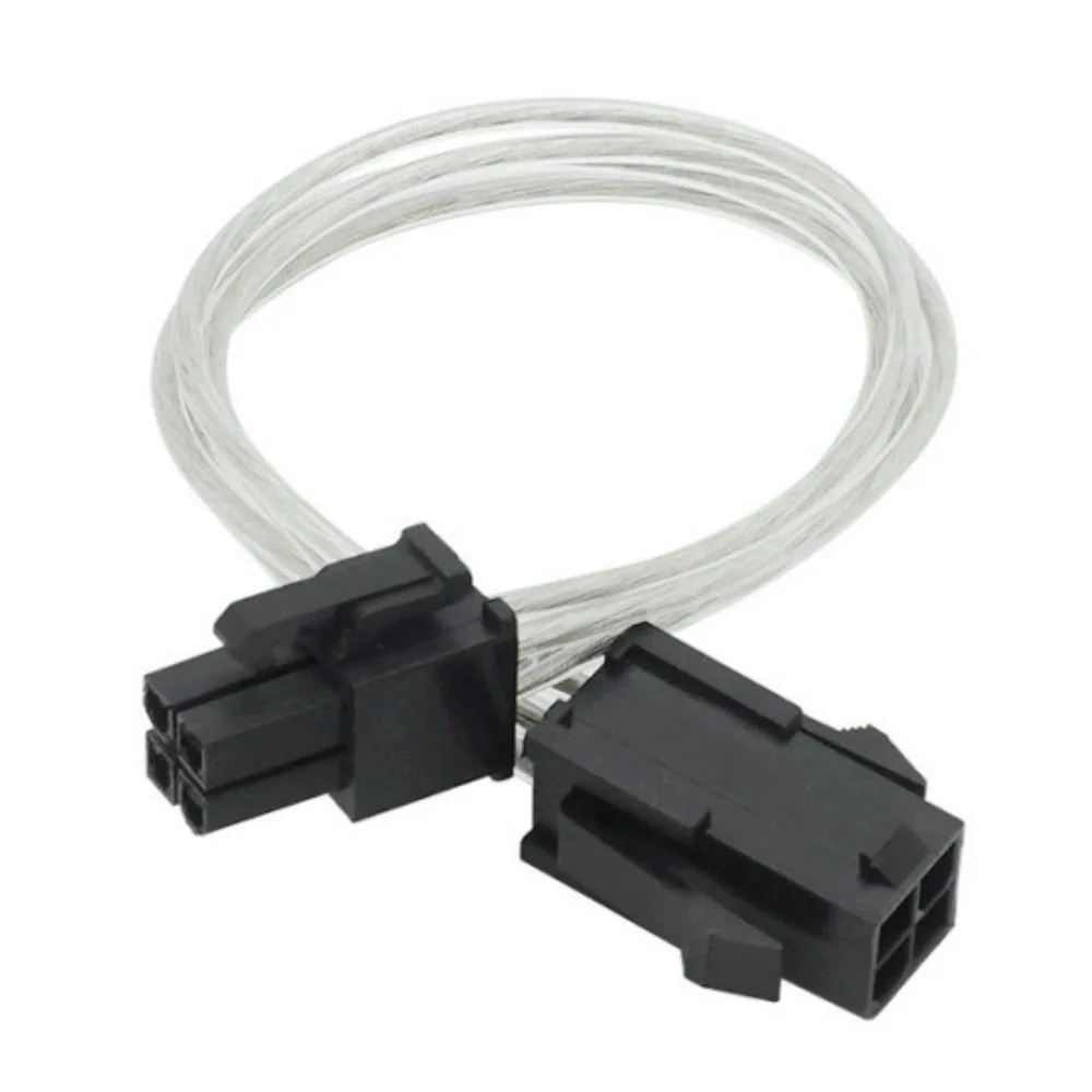 CPU P4 4Pin Male to Female ATX Power Extension Cord for Desktop PC Motherboard Chassis Internal PC Power Supply Connect Cable