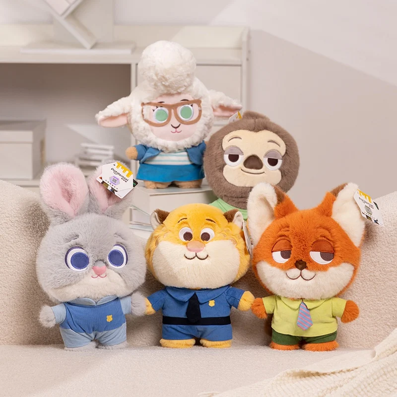 Zootopia Plush Toys Anime Nick Judy Stuffed Dolls Sloth Sheep Leopard Cartoon Plushies Movie Toy Collect Kids Birthday Xmas Gift