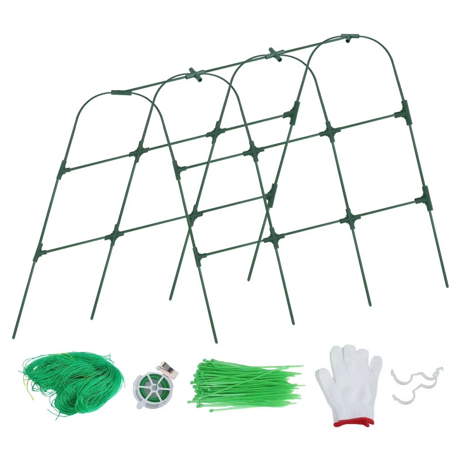

Raised Bed Support Climbing Plants For Vegetable Garden As Shown U-shaped Design Foldable Design Long-lasting Material