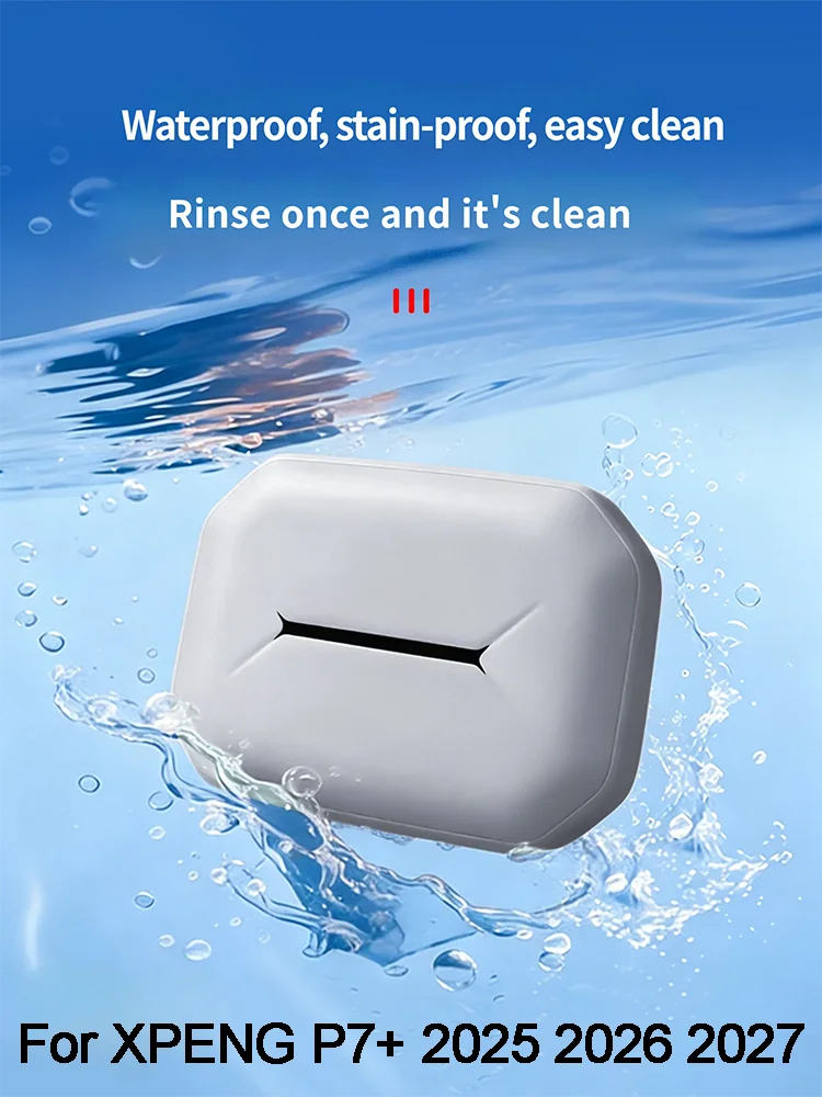 For XPENG P7+ 2026 2027 Car Tissue Bag Silicone Tissue Box Tissue Storage Box Automobile Modification Supplies Tidy