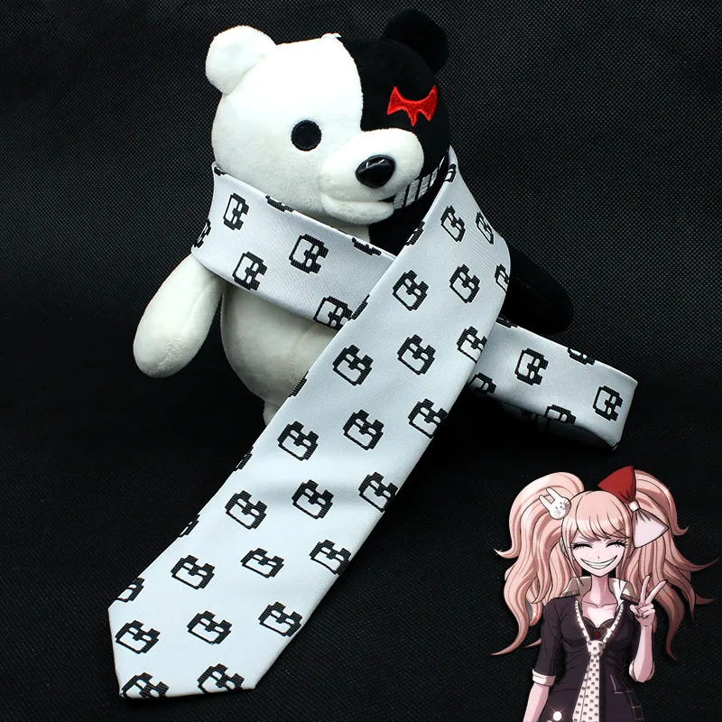 

Game Peripheral Danganronpa Enoshima Junko Cosplay Necktie Kawaii Monokuma Cos Halloween Party Costume Accessories Gift