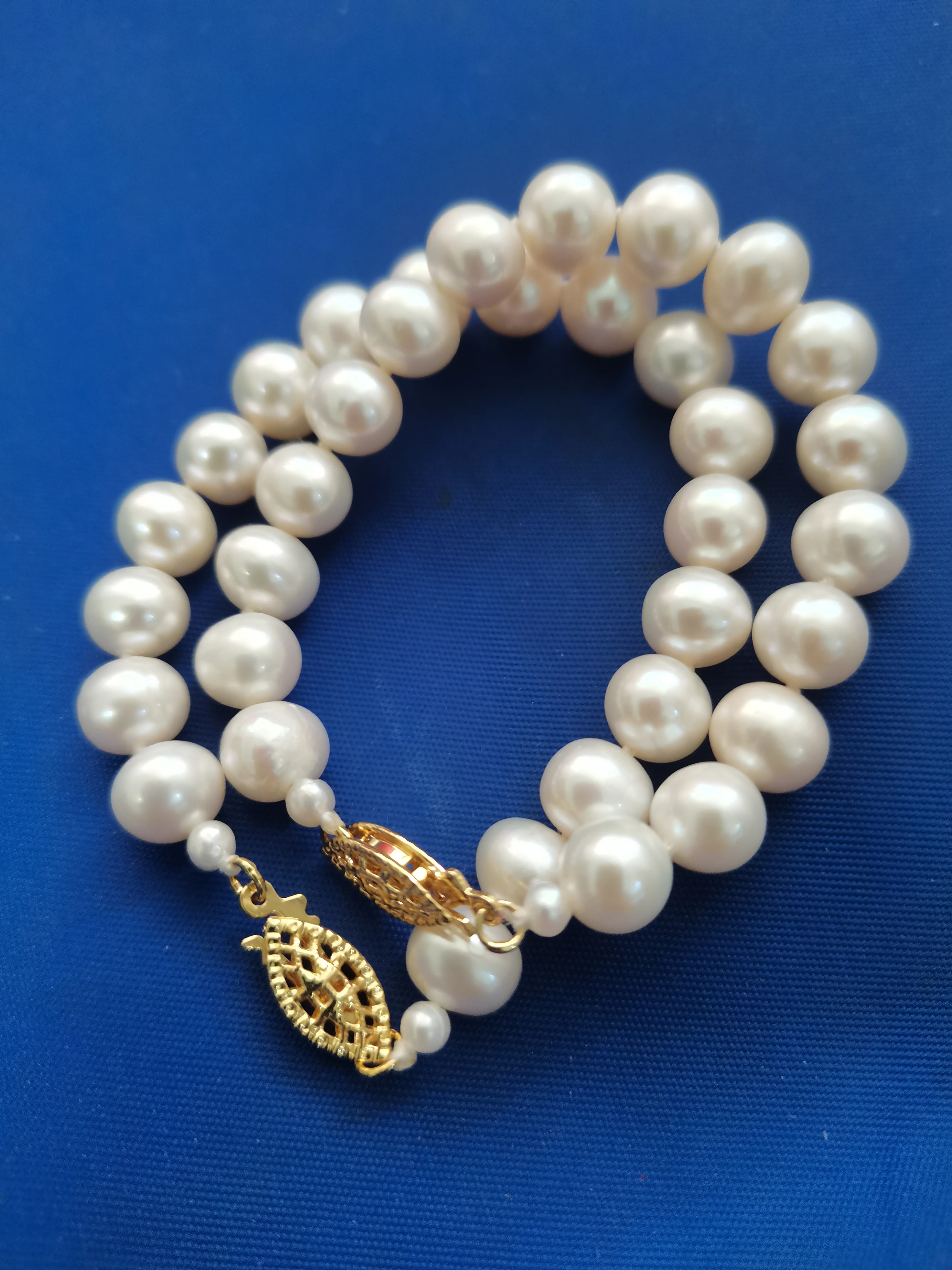 

2 PCS New AAAA 8-9mm south sea White pearl bracelet 8" Fine Jewelry Gifts