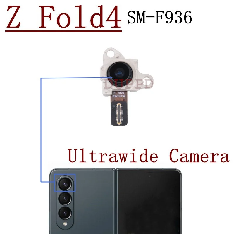 Rear Camera For Samsung Galaxy Z Fold 4 Fold4 5G SM-F936 Back Main Top Front Camera Module Flex Cable