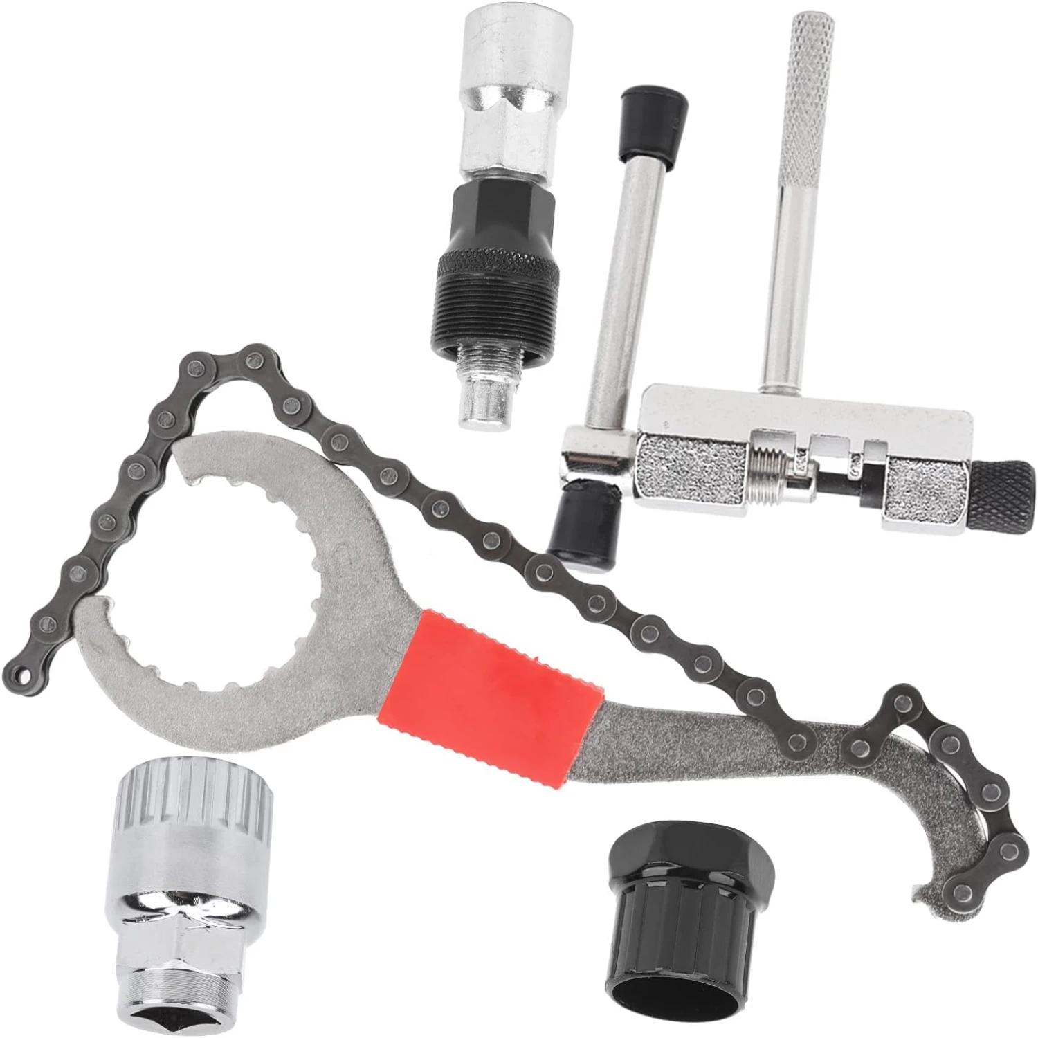 enient Bicycle Maintenance Tool Set for DIY Repairs - Complete with Chain Cutter, Crank Puller, Wrench, and Bottom Bracket Remov