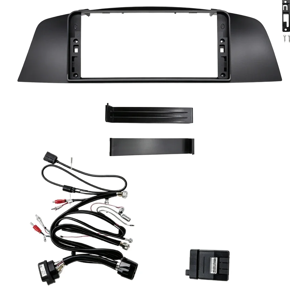12.3 Inch Car Radio Fascia Frame CANBUS Box For BMW 7 Series E65 E66 E68 2004-2007 Dashboard Panel Trim Installation Kit