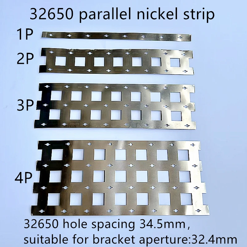 32650 pasek stal niklowana akumulatora 34.5MM 1P/2P/3P/4P/pasek baterii do zintegrowanego uchwytu 32650 złącza ogniwa