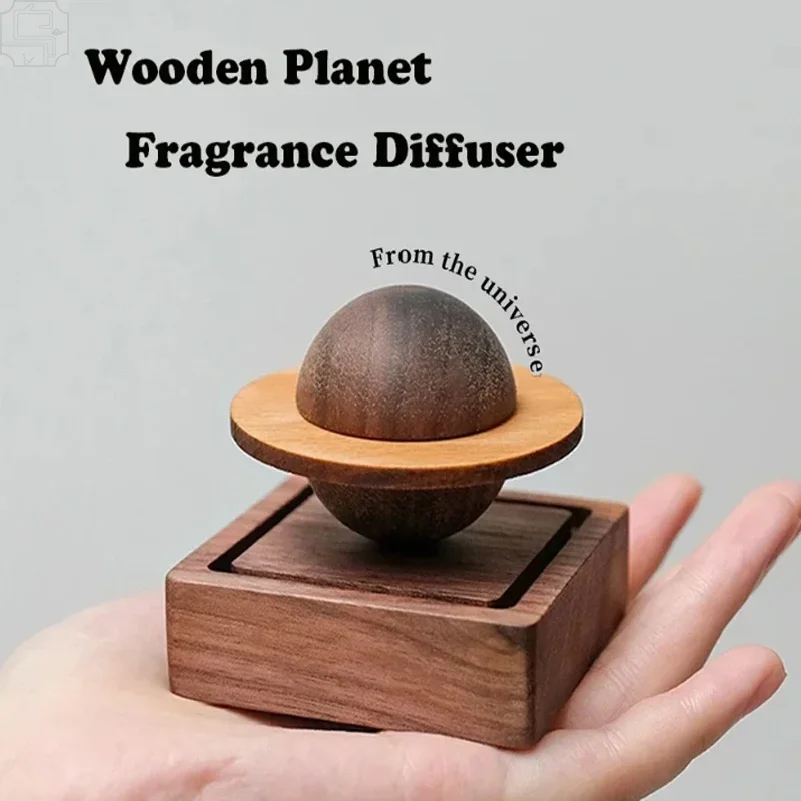 1pcs wood scent No essential oil diffuser Jupiter shape home decoration fresh air present to friend dorm room essentials