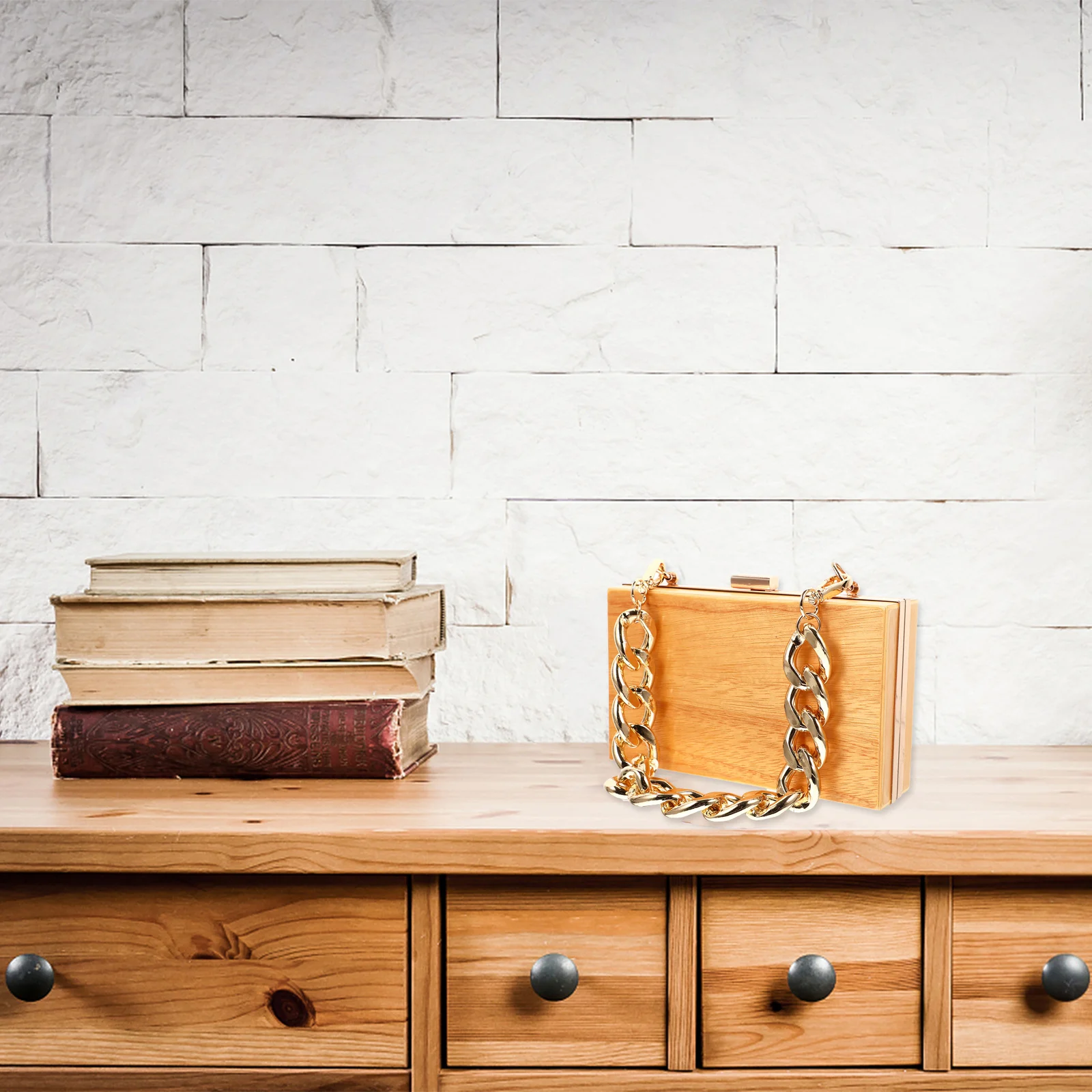 

Metal Alloy Bag Chain Fashionable Handbag Strap Replacement Golden DIY Accessories Stylish Jewelry Look Versatile for Handbags