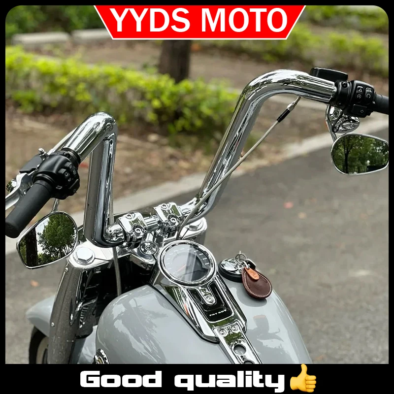 Motorcycle 25mm thick handlebar compatible For harley davidson 114 fat boy Street Bob Increase the height of modified handle