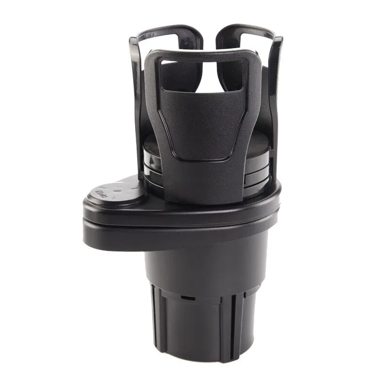 ZK20-Vehicle Mounted Slipproof Cup Holder, 360 Degree Rotating Water Cup Holder, Multifunctional Auto Accessory, 2 in 1