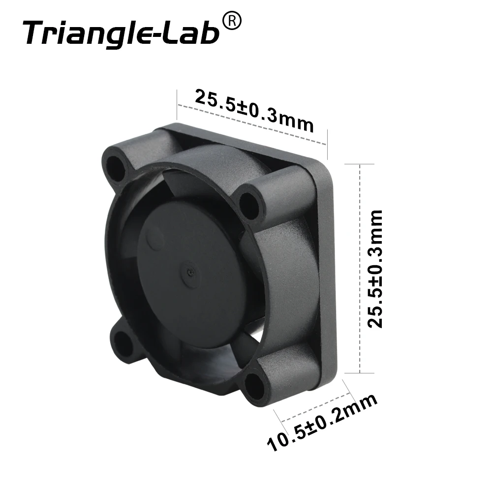 Trianglelab New silent DC2510 fan 2.5CM 25*25*10MM projection lamp laser 5V24V cooling fan for hotend extruder 3D printer