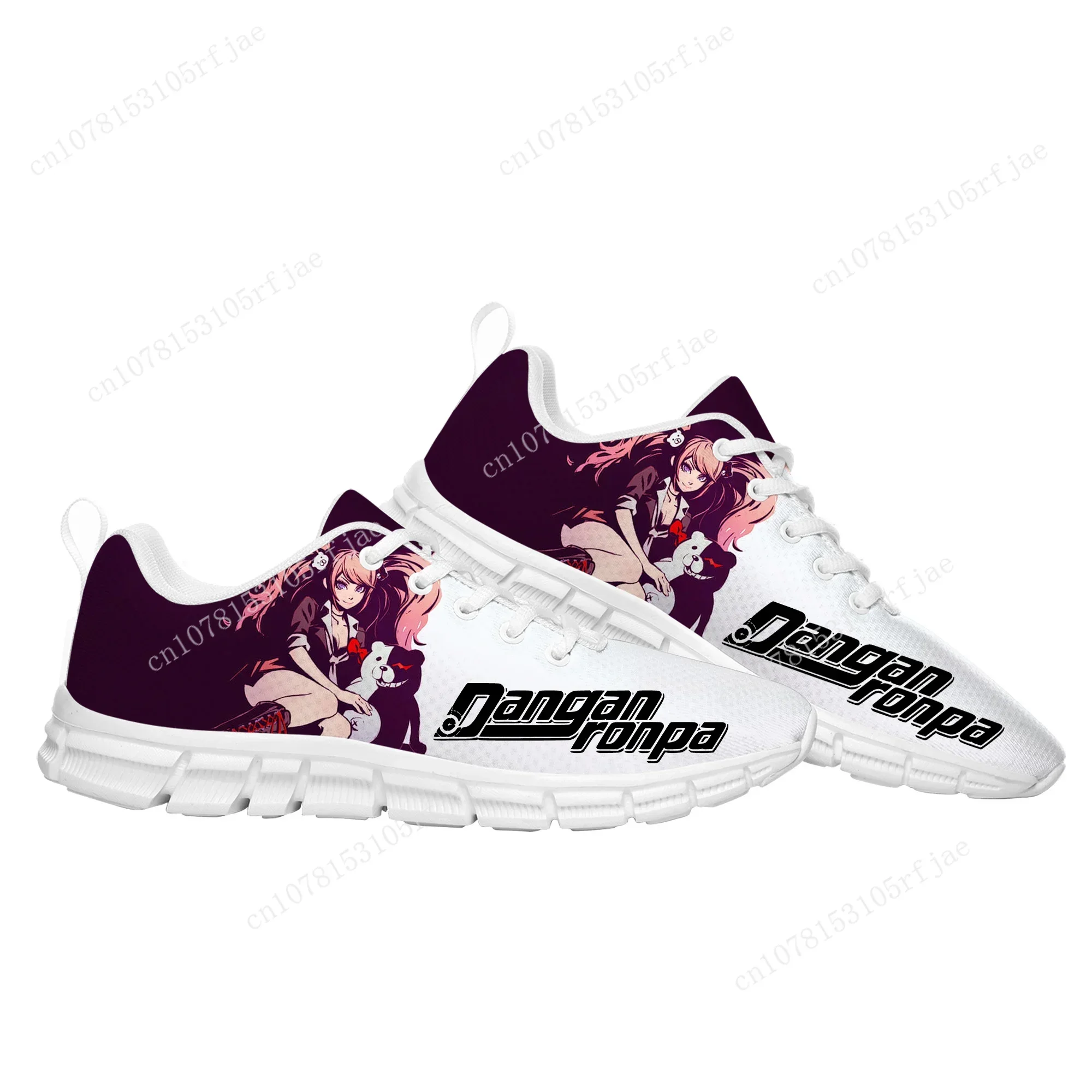 Cartoon Game Danganronpa Junko Enoshima Sports Shoes High Quality Mens Womens Children Sneaker Tailor Made Couple Built Shoes