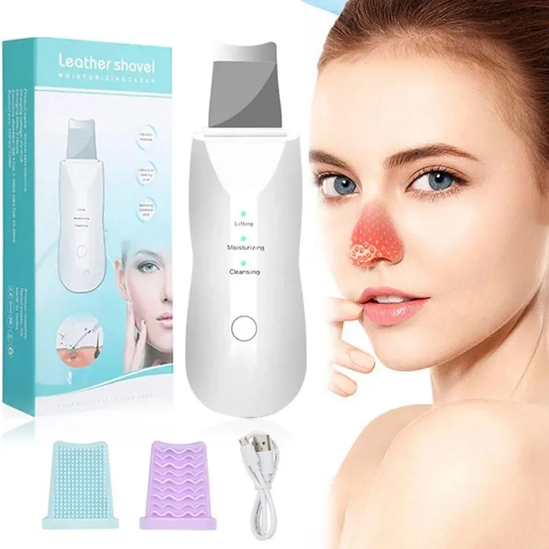 Vibrate Deep Face Cleaning Skin Scrubber Remove Dirt Blackhead Reduce Wrinkles Facial Lifting Peeling Tool Not Ultrasonic Shovel