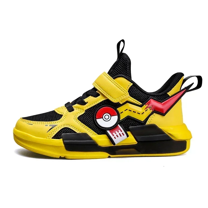 Kids Casual Sneakers Pikachu Cartoon Sneakers for Men and Women Pokémon Student Running Shoes Breathable Light Size EU28-39