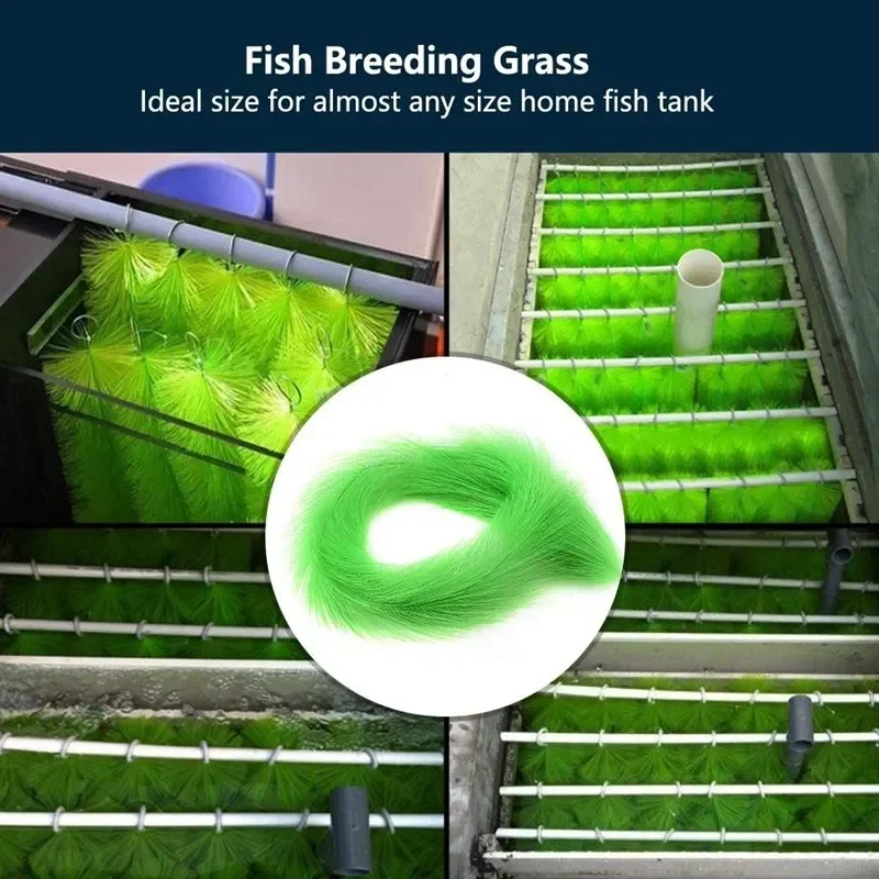 60/100cm Koi Fish Pond Filter Hatching Grass Brush Biochemical Filter Media Fish Tank Clean Tools Breeding Supply filtro acuario