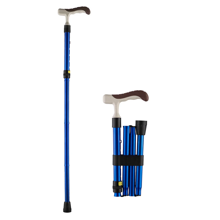 

YU838 Складная трость, легкая и регулируемая телескопическая треккинговая палка, трость, костыли, палка для пожилых людей
