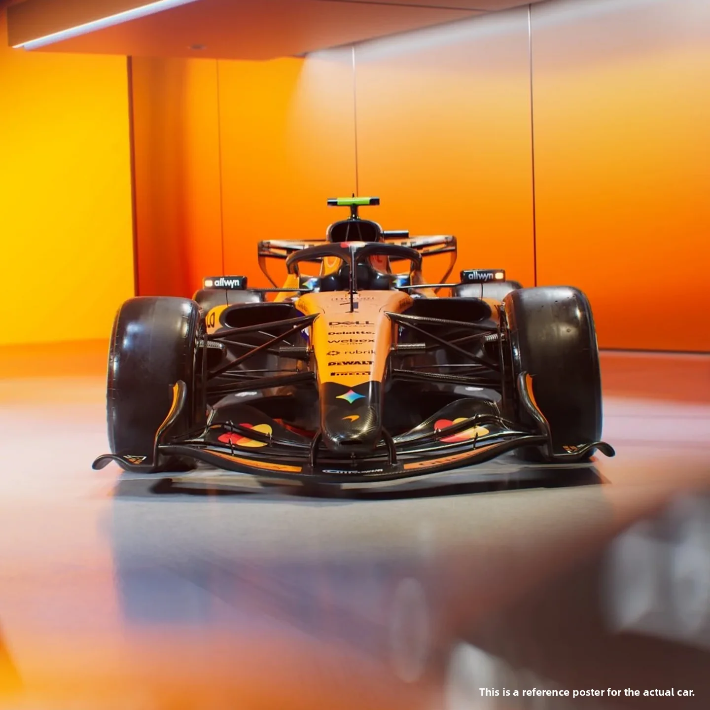 McLaren MCL40 Formula Racing Car Model :43 Scale Alloy Simulation Collectible Burago Norris Edition Preorder Vehicle Model