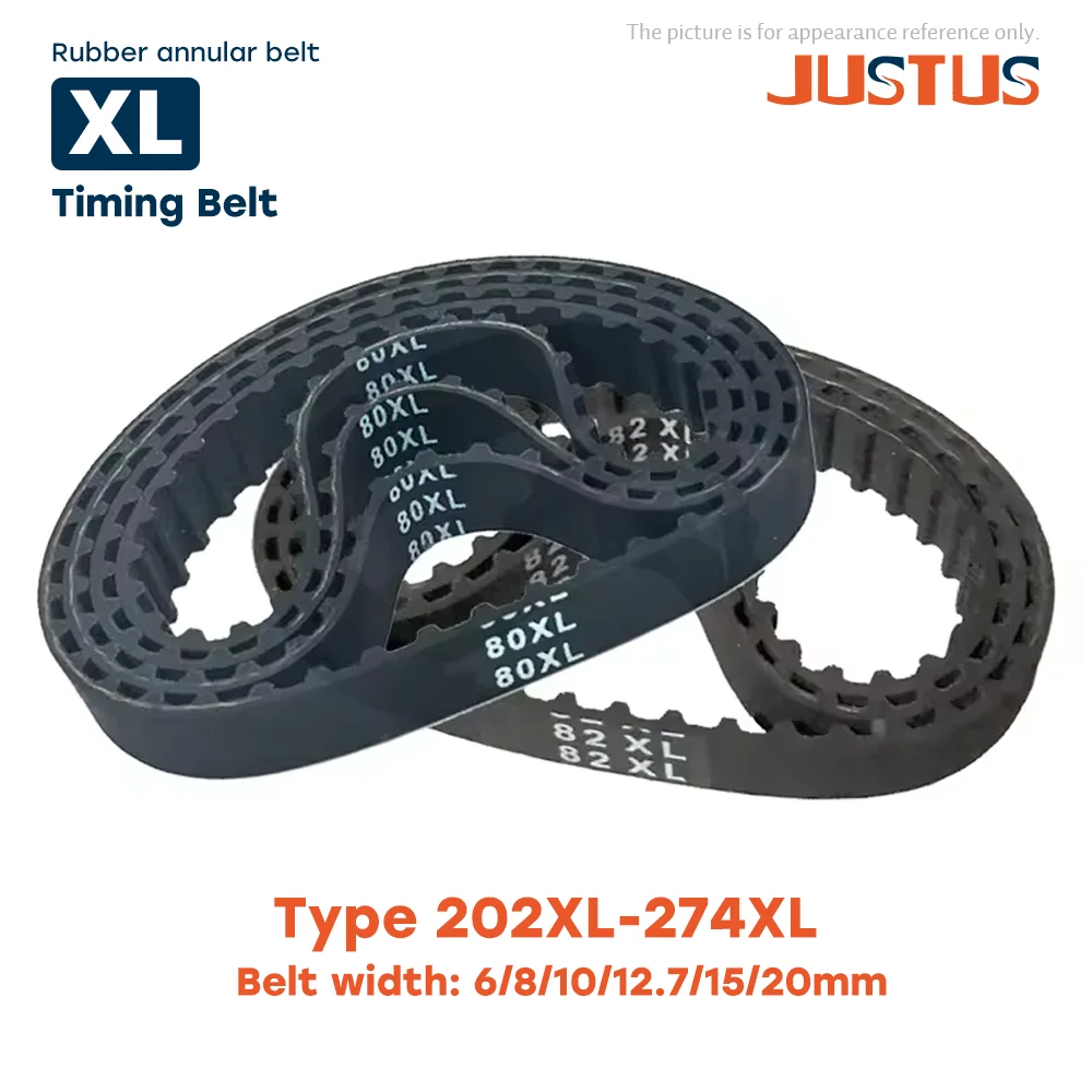 

202XL To 274XL Timing Belt LP=513.08mm To 695.96mm Width 6-20mm High Torque Trapezoidal Toothed Belt