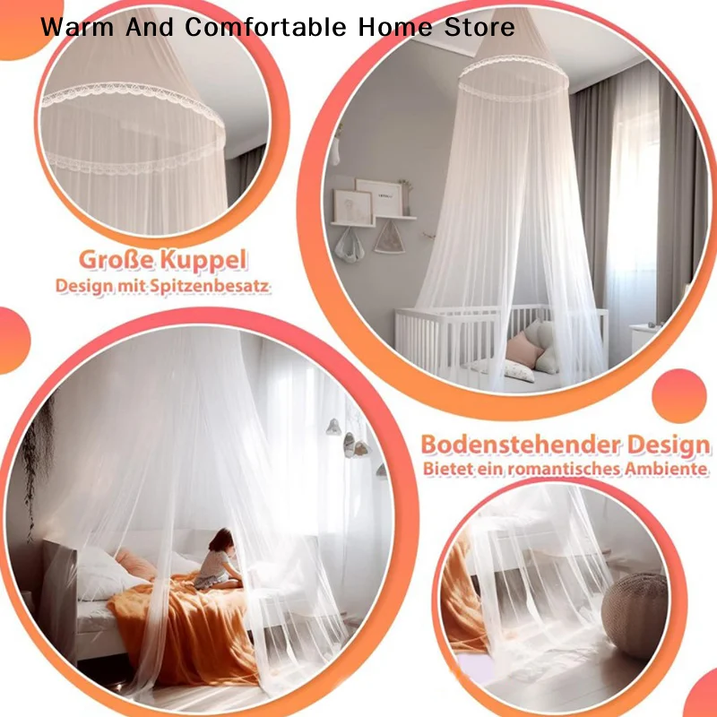【W】Mosquito Mesh Net For Bed Canopy Large Dome Mosquito Net Hanging Bed Net Tent Hanging Fly  Repellent Dome Tent Bedding