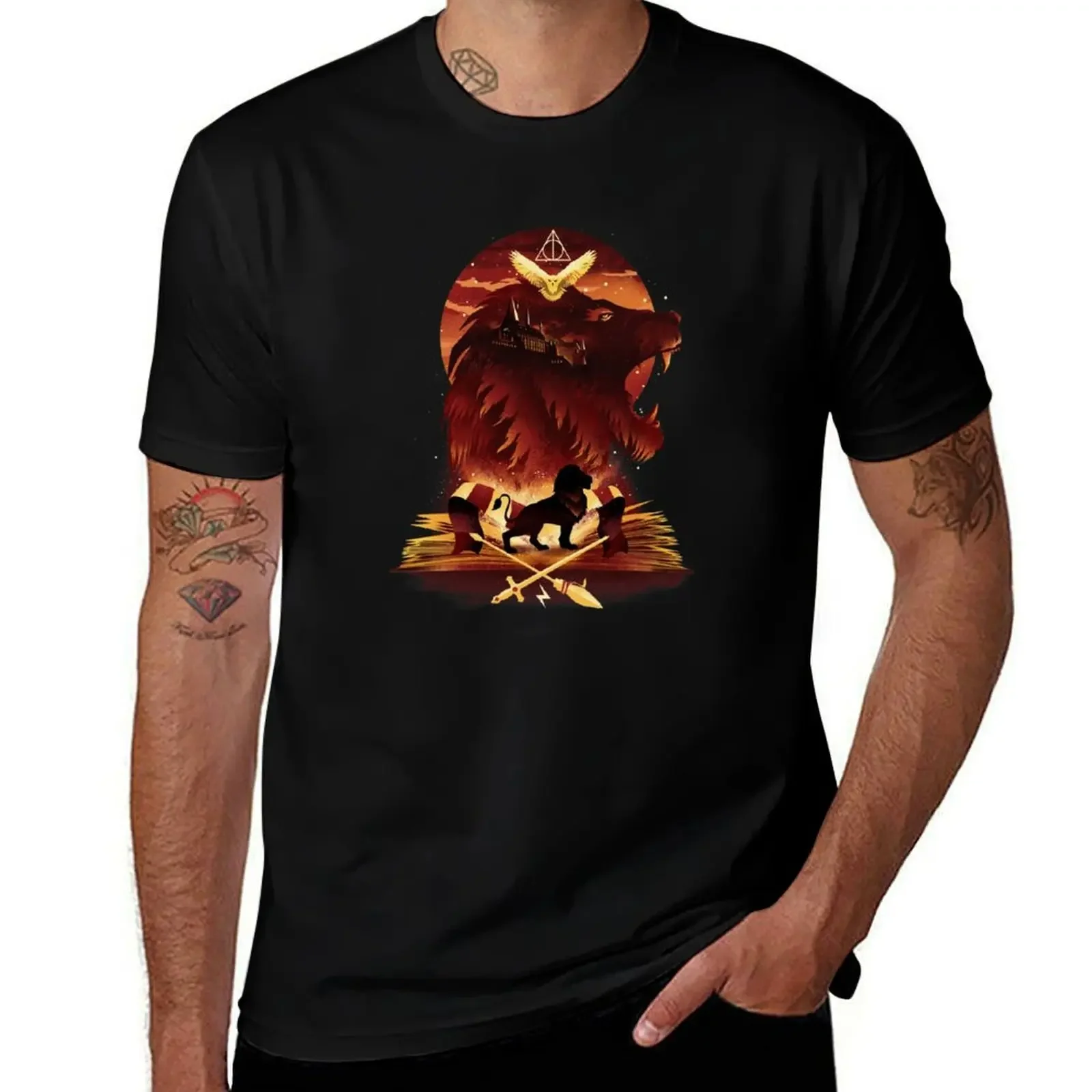 Book of Magical Lion T-Shirt designer shirts kawaii clothes boys animal print for a boy mens champion t shirts