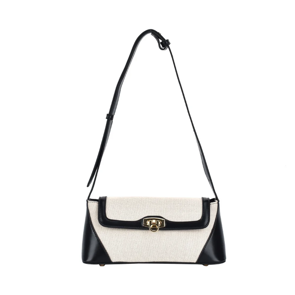 

Small niche design color blocking stick underarm bag for women, new high-end French light luxury single shoulder crossbody bag