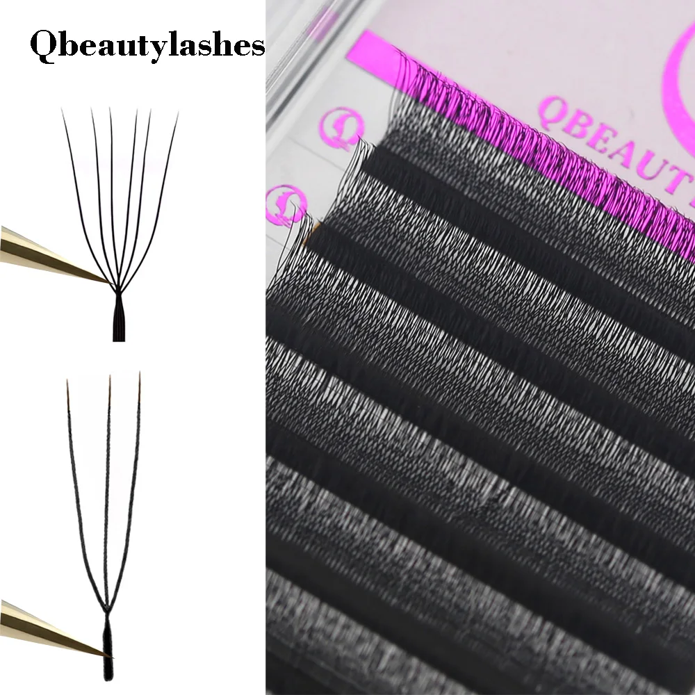 큐뷰티래쉬즈 U자형 3D 4D 5D 6D W 인조 속눈썹 YY 속눈썹 연장 프리메이드 볼륨 팬 속눈썹 메이크업 도구