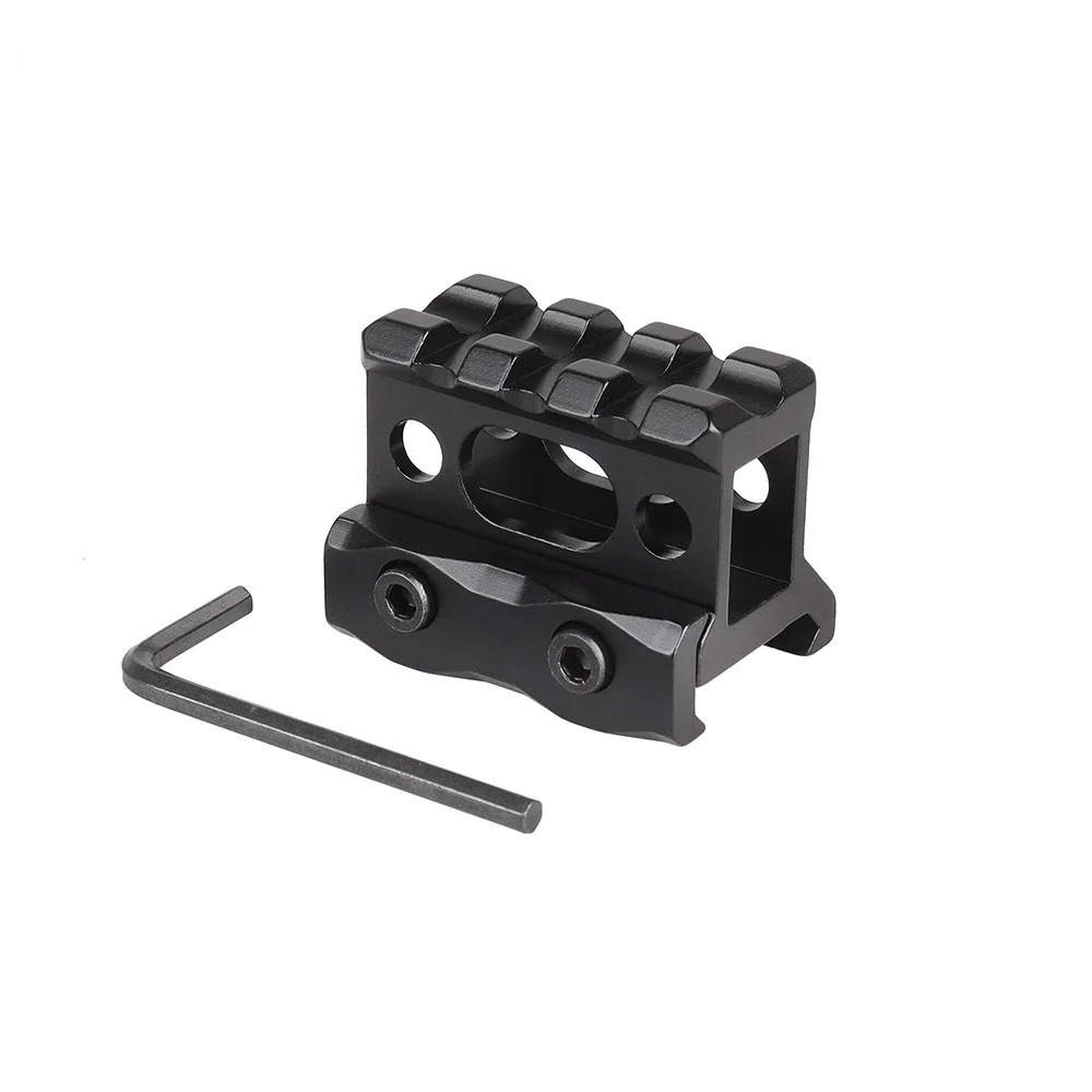 Tactical 3 Slots  20mm Picatinny Riser Mount, Scope Riser Mount Adapter Height Picatinny Short Riser Mount Aluminum  Alloy