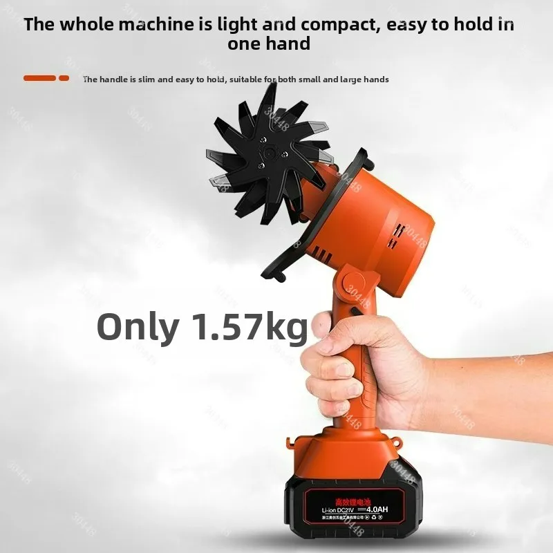 Mini Electric Tiller Lithium Battery Micro Cultivator Handheld Home Soil Turning Machine Small Rechargeable Plow