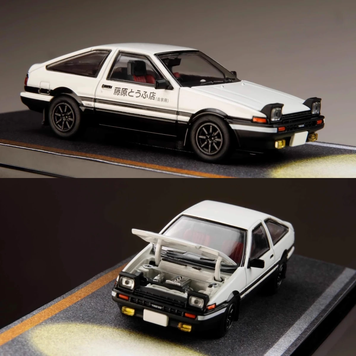 سيارة HJ HOBBY JAPAN 1:64 AE86 الأولي D Diecast
