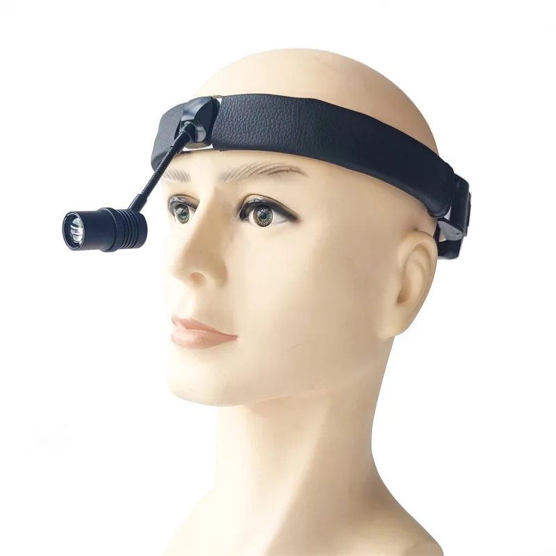 

Rechargeable Black plastic medical Headlamp Surgery Universal Headlight Super 5W highlight adjustable angle Surgery Headlamp