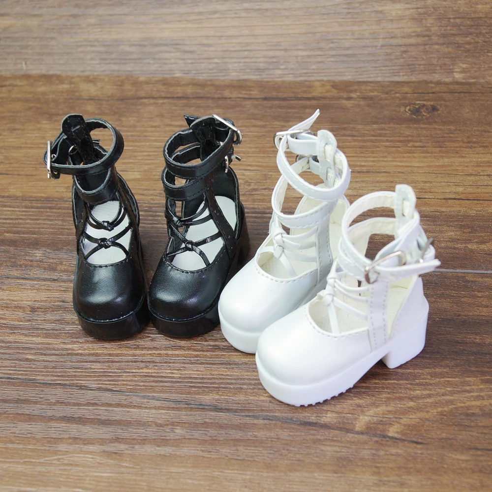

BJD SHOES SANDAL White High Heel Shoes Flates For 1/3 1/4 Tall Girl MSD SD13 DK DZ AOD DD Doll Free Shipping HEDUOEP