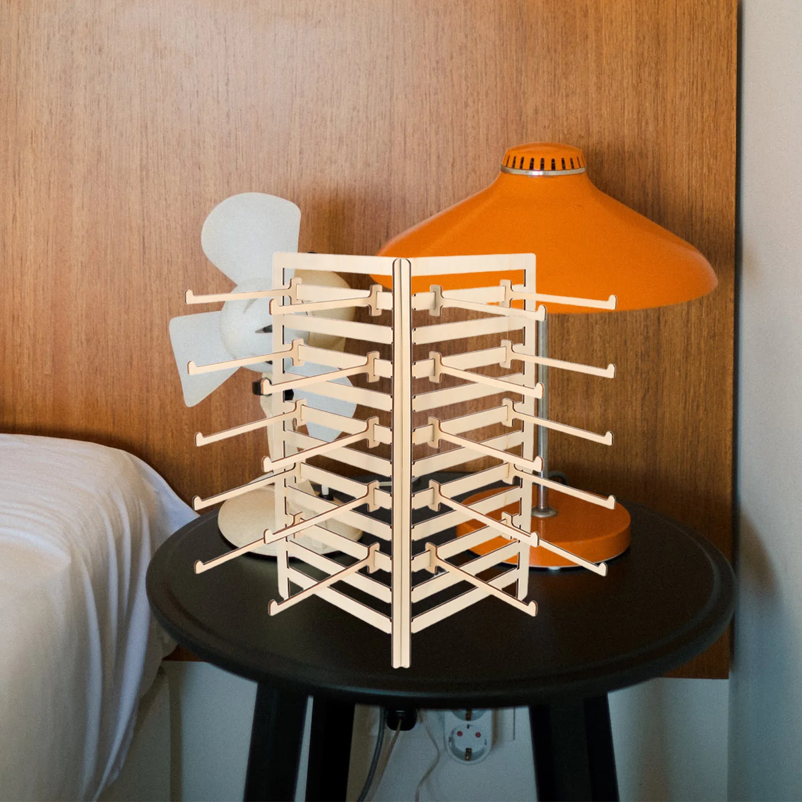 

Деревянная подставка для украшений с натуральной отделкой, многофункциональный держатель для ювелирных изделий, витрина для колье, серег, браслетов, для использования в магазинах