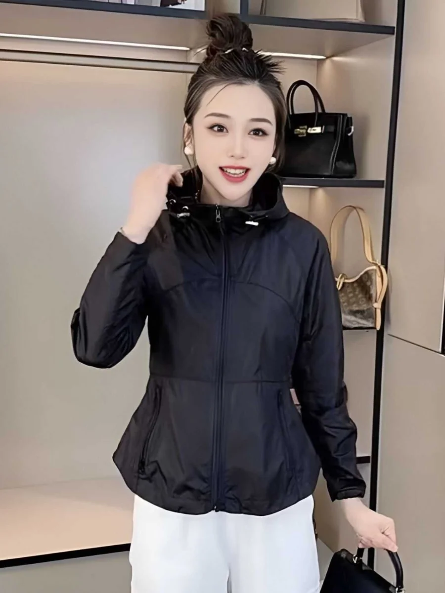 سترة نسائية صيفية فضفاضة قابلة للتنفس من Fashion كورية خفيفة الوزن للحماية من الشمس ملابس خارجية عصرية معطف ort