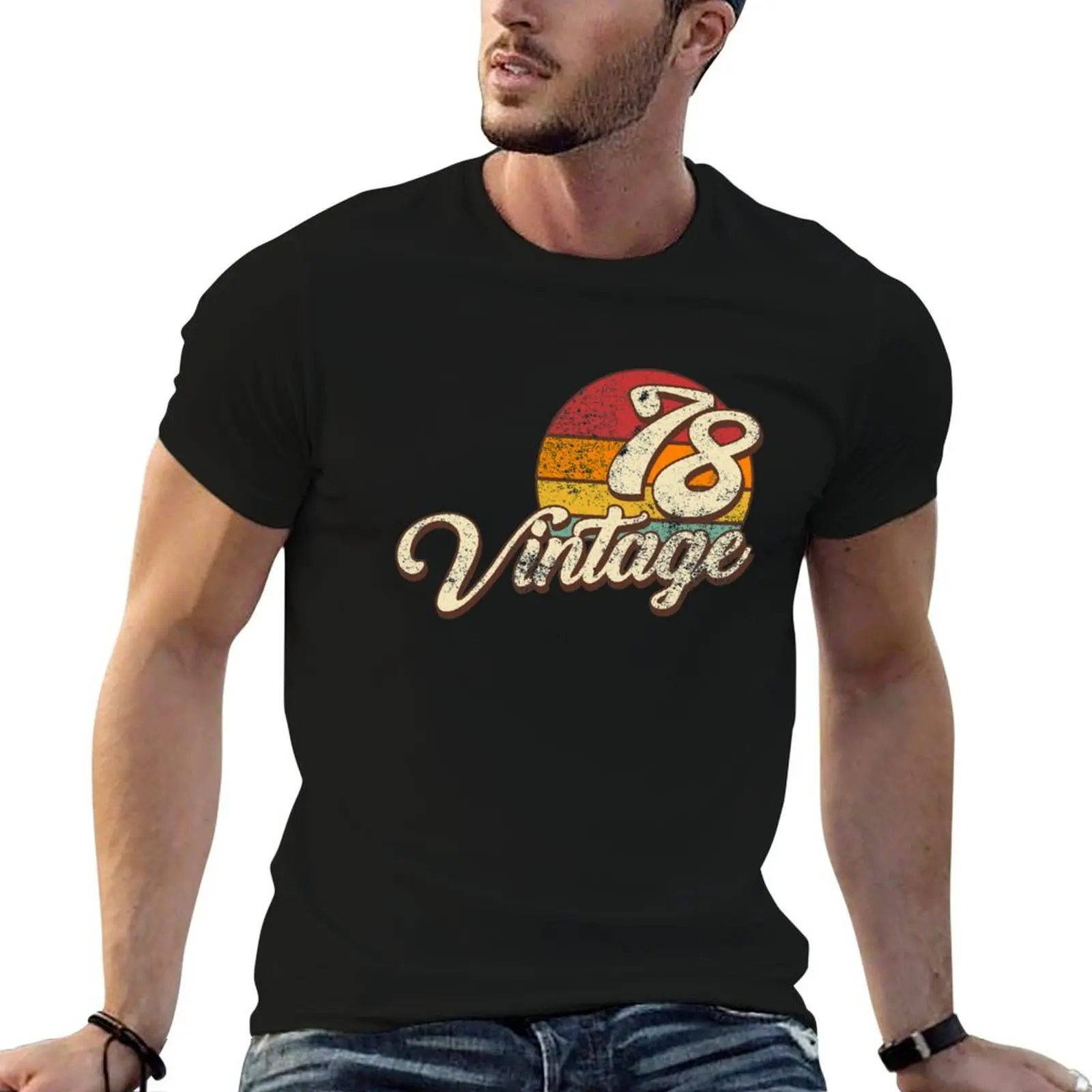 Vintage 1978 T-Shirt t shirt for man funny t shirts man t shirts for man pack white T-shirt