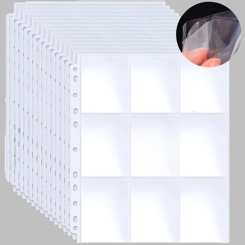 A4 Kpop Photocard Binder Sheets Multiple Pockets Sleeve PP multi-size Photo Album Refill Pages Card Stamp Die Jewelry Storage