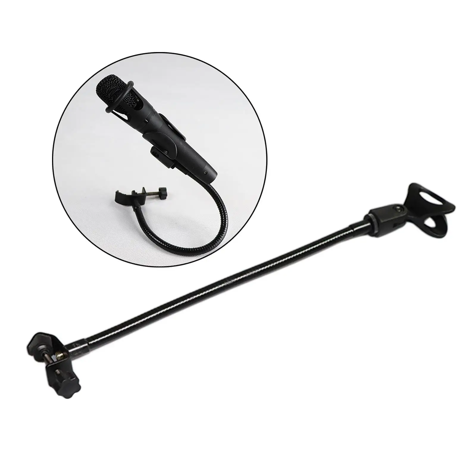 Flexible 360° Adjustable Gooseneck Desktop Mic Stands Holder 3/8