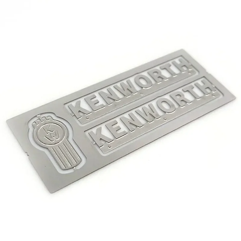 Metal Front Face Model Logo Decorate for 1/14 Tamiya RC Truck Trailer King Hauler Car DIY Parts