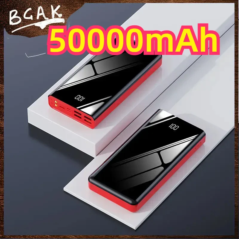 

New Style BCAK Fast Charge Large Capacity Power Bank 50000 mAh 30,000 20,000 Power Bank BCAK